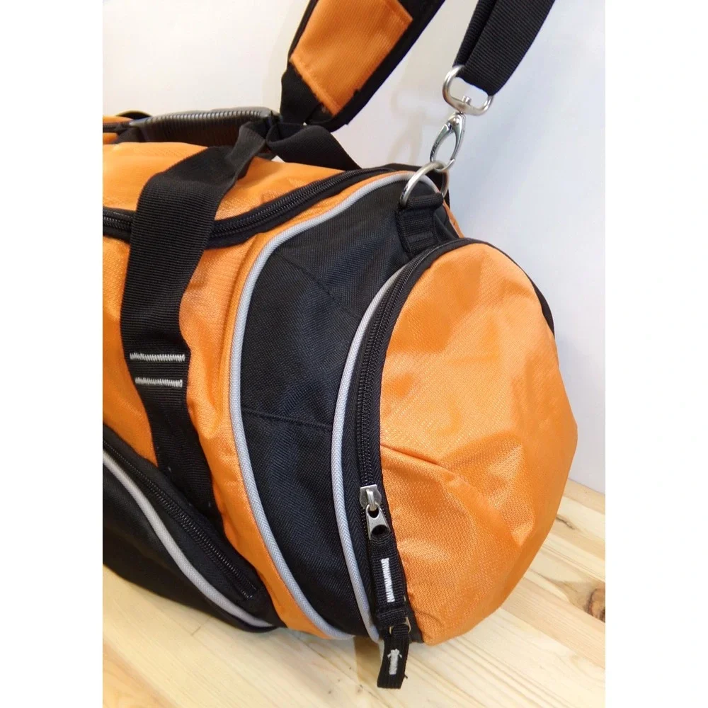 OGIO Crunch Travel Duffel Bag Blue Moon Beer Logo Orange Dome Duffle